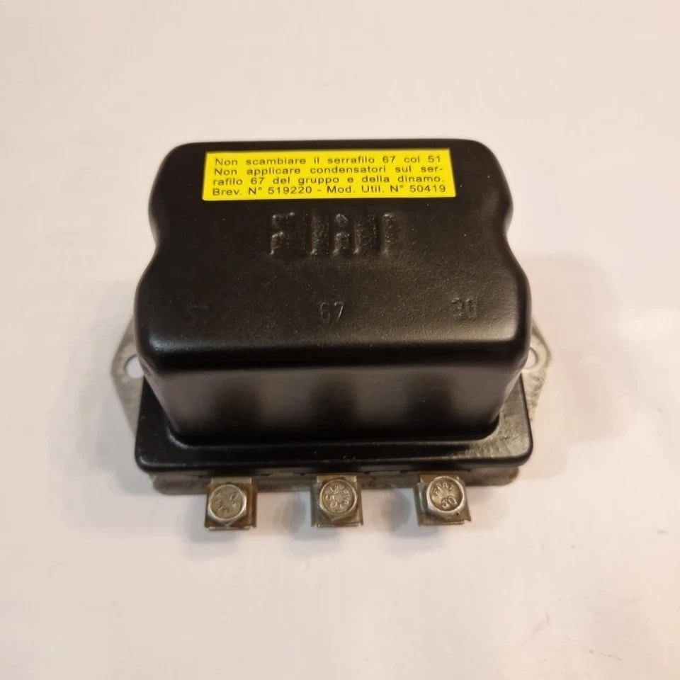 Regolatore di Tensione Dinamo Fiat 500, 126, 850, 1100 Fiat GN2 12V 16A 4056844 - Immagine 2 di 4