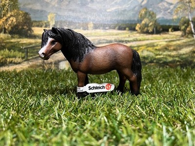 Schleich 13651 Dartmoor Pony mit Fähnchen Made in Germany 2009 Grauer Punkt