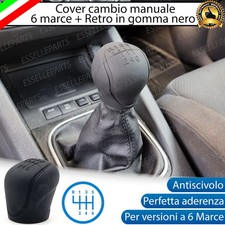 COVER POMELLO CAMBIO MANUALE 6 MARCE SKODA FABIA 3 NERO IN GOMMA ANTI SCIVOLO