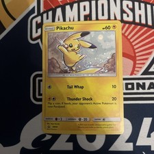 Pikachu SM98 Sun & Moon Ultra Rare Holo Black Star Promo Pokemon Card 
