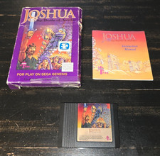 Joshua The Battle of Jericho Sega Genesis Complete Box Manual Cart Tested CIB