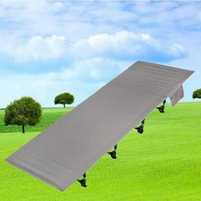 Ultralight Portable Folding Single Camping Cot Bed Grey Compact Travel  190x70