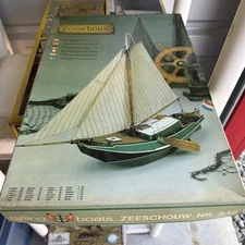 Vintage Billing Boats Zeeschouw Wooden Model Boat Kit No. 532