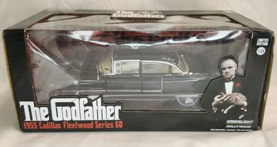 1955 CADILLAC FLEETWOOD SERIES 60 GODFATHER 1:24 GREENLIGHT HOLLYWOOD NEW Open