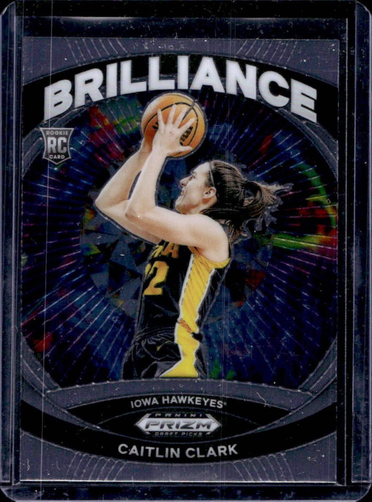 2024 Prizm Draft Picks Collegiate Caitlin Clark Brilliance RC #2 Hawkeyes