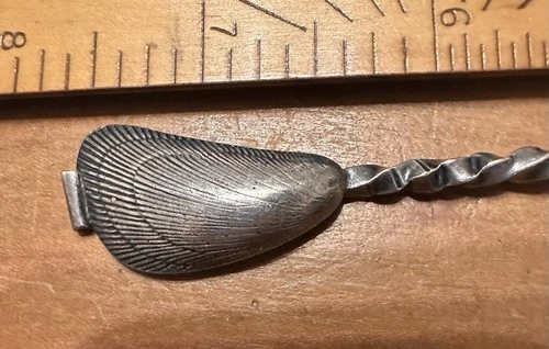 Vintage Sterling Silver Narragansett Style Olive Fork Clamshell  7 & 5/8” Gorham