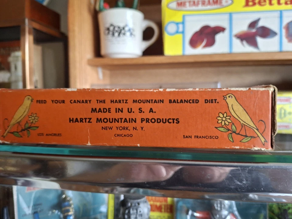 Vintage Super Old Antique Aquarium Fishbowl Original Package Hartz Silver Gravel - Image 3 of 4