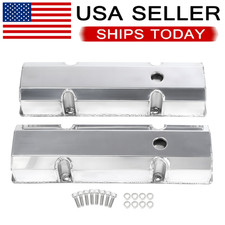 Valve Covers Fabricated Aluminum Tall For Chevy Small Block Sbc 327 350 383 400 Valve Covers Fabricated Aluminum Tall For Chevy Small Block Sbc 327 350 383 400