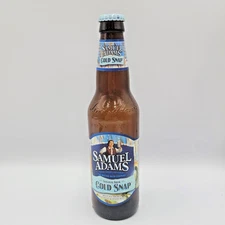 Samuel Adams Cold Snap Beer Bottle w/ Lid – Seasonal White Ale Collectible
