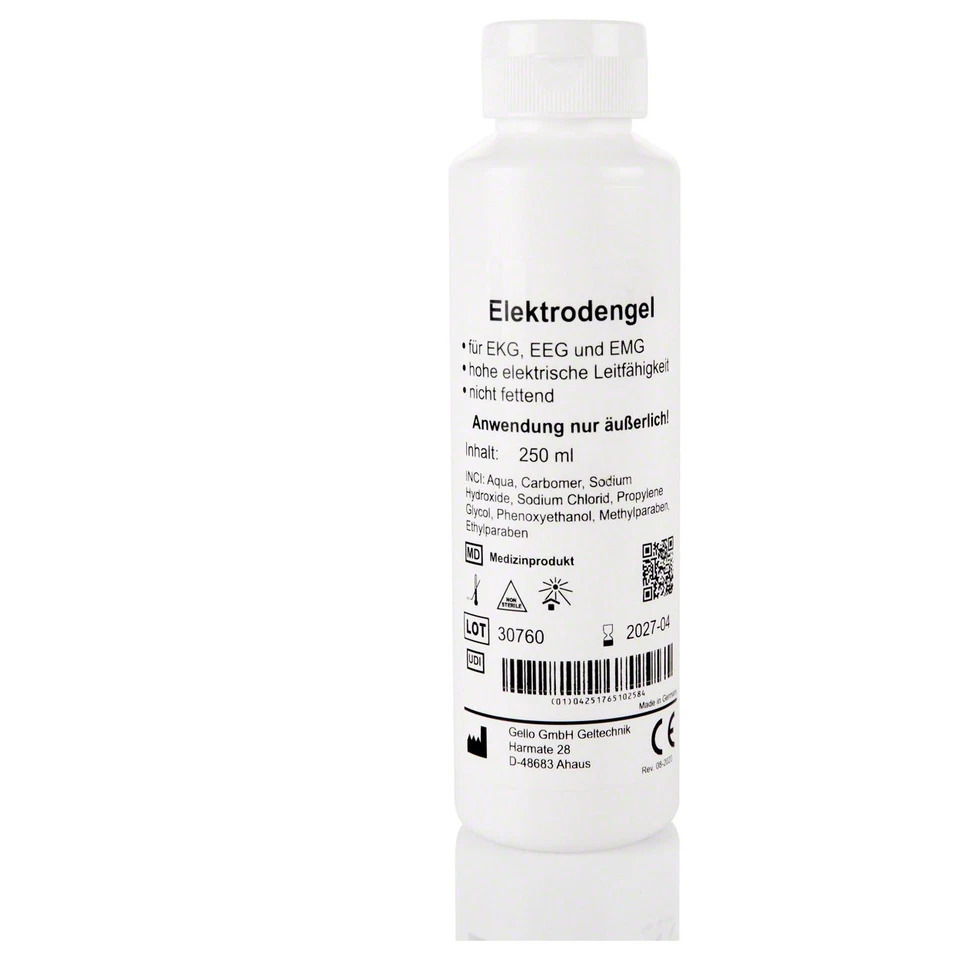 GELLO GELTECHNIK GMBH <P>Elektrodengel für EKG, EMG und EEG Elektroden 250ml</P>