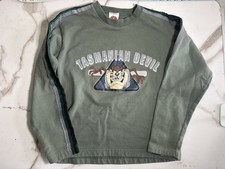 Vintage Kids Tasmanian Devil Long Sleeve Shirt Size Small