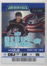 2019 Upper Deck Credentials Debut Ticket Access /999 Tier 1 Jakob Lilja #70 01ks