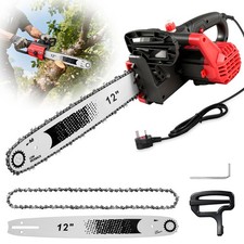 12 INCH CHAINSAW 1500W Electric Chainsaw 6500RPM w/ Guide Plate & Chain Durable