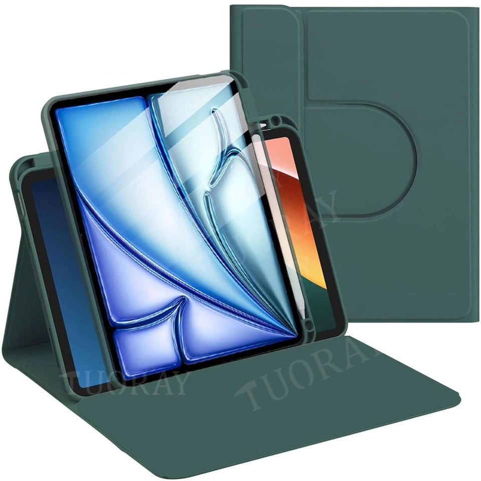 Leather Stand Case Cover For Apple iPad Pro Air 11" 2024 7/8/9/10th Generation - Image 3 of 4