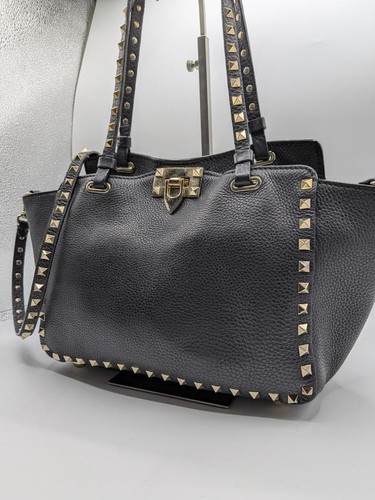 Valentino Garavani 2Way Leather Bag Black Women's Used From Japan