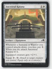 Ancestral Katana 1 Common Kamigawa: Neon Dynasty Magic: The Gathering Near Mint