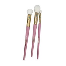 Slmissglam cotton candy Face Trio 3pc Makeup Brush Set Glam Bling Gorgeous Set
