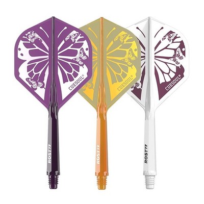 CUESOUL  FOREST Design ROST 77 Integrated Dart Shaft and Flight-Butterfly