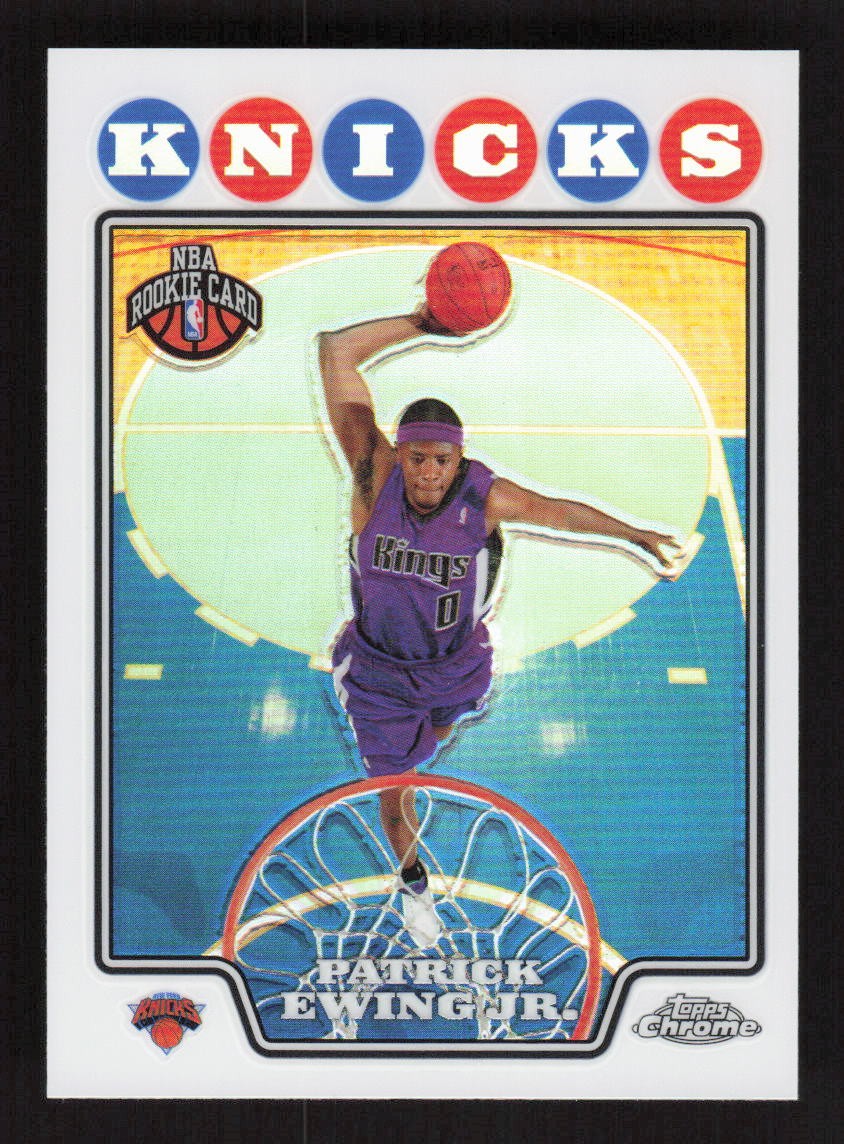 Patrick Ewing Jr. 2008-09 Topps Chrome Refractors #214 Rookie New York Knicks