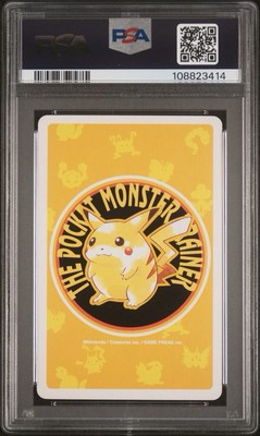 Surfing Pikachu #025 Pokemon Playing Card Poker Yellow Ace Spades