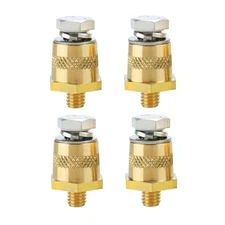 Ampper M8 Thread Male Brass Battery Charging Post Terminals, M8 Battery Post ...