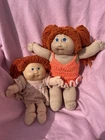 Vintage Cabbage Patch Kids Sisters Lot Toddler Redheads TLC 16” 14” Coleco 80s