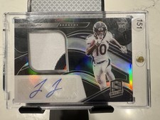 2020 Panini Spectra - Rookie Patch Autographs Jerry Jeudy #207 /99 (AU, MEM, RC)