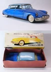 1960s Bandai Japan Tin Friction Citroen DS 19 Tinplate With  Box EX+