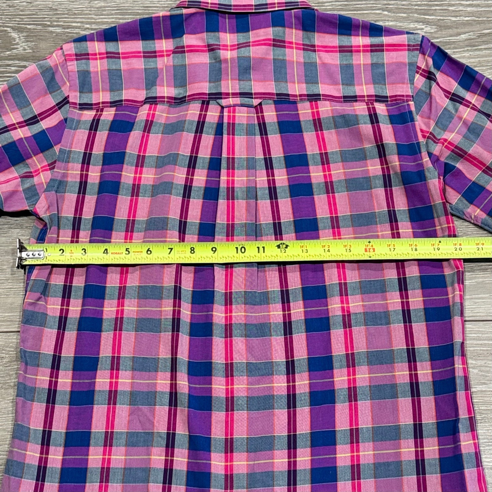 Pendleton Seaside Plaid Button Down Short Sleeve … - image 7