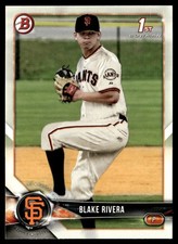 2018 Bowman Draft Blake Rivera San Francisco Giants #BD-80