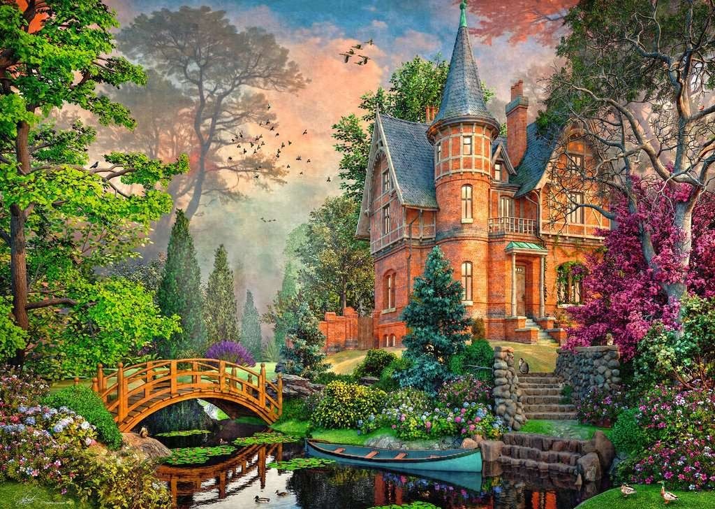 Ravensburger Terracotta Mansion by Dominic Davison 1000 piece jigsaw puzzle