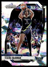 Teaira McCowan Cracked Ice #105 2024-25 Panini Prizm WNBA Dallas Wings