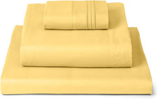 Twin Sheets Set - 3 PC Iconic Collection Bedding - Hotel Luxury, Extra Soft, Coo