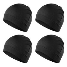 4 Pcs Breathable Cooling Skull Cap,Quick Dry Beanie Running Hat for Men Women...