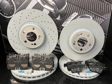Genuine Mercedes-Benz W253 GLC Front & Rear Brake Discs & Pads Kit AMG Drilled