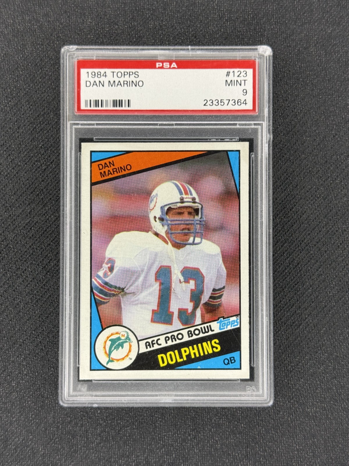 DAN MARINO 1984 Topps #123 Rookie RC PSA 9 Dolphins HOF