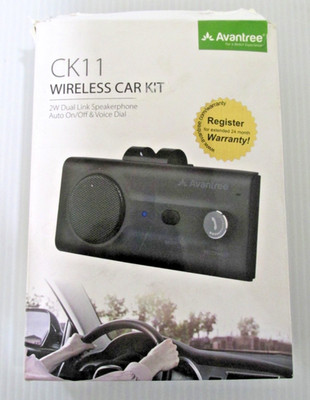 NEW Avantree CK11 Hands Free Bluetooth for Cell Phone Car Kit -NOB