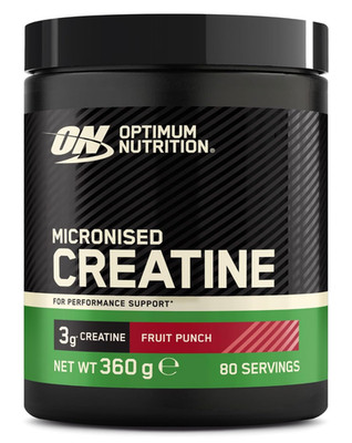 Optimum Nutrition Micronised Creatine Monohydrate FRUIT PUNCH 360g 80 Portionen