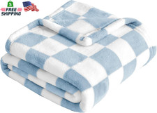 Yurhap Checkered Baby Blanket Fleece Baby Blankets for Boys, Ultra Soft Cozy Flu
