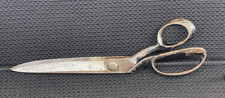 Antique 12-1/2&rdquo; WISS-Inlaid No.22 Textile Taylor Fabric Sewing Scissors/Shears