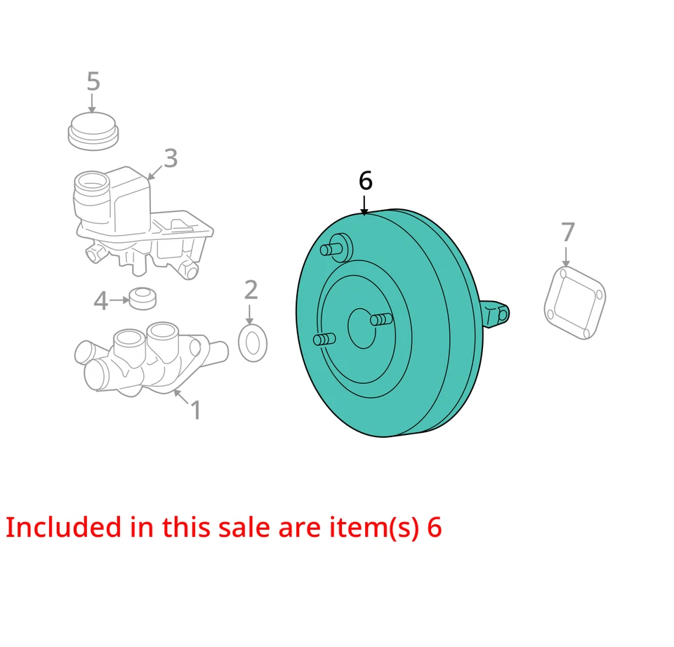 Ford Fusion 2006 potenciador de freno OEM 99 k millas - LKQ416029614 Foto 4 de 4