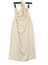 Josefine HJ x NA-KD A-Line Midi Dress in Cream