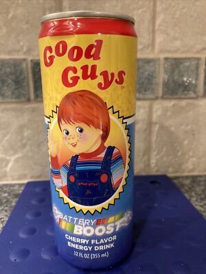 Chucky Good Guys Cherry Energy Drink | eBay