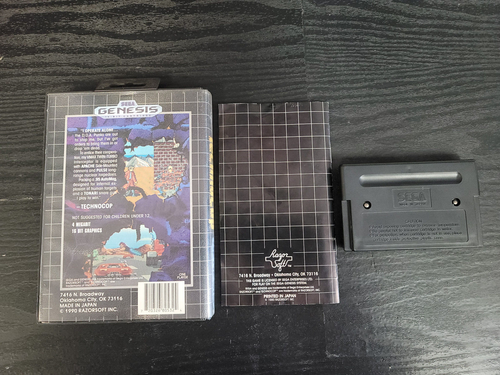 Techno Cop Sega Genesis Completo En Caja CIB Gran Forma - Imagen 2 de 3