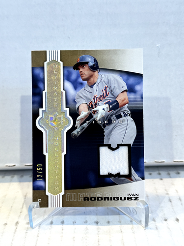 2007 Upper Deck Game Used Materials Jersey Ivan Rodriguez 12/50 #UD-IR Tigers