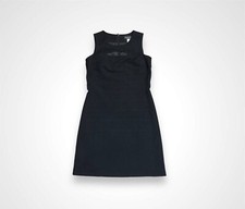 Vintage 90’s Harve Bernard Black Cocktail Midi Cutout Dress Size 8