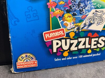 Playskool Puzzles CD for Windows 95 Macintosh PC Game - Manual