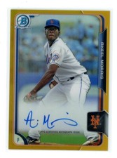 2015 Bowman Chrome Prospects Auto Gold Refractor /50 Akeel Morris #BCAP-AM Auto