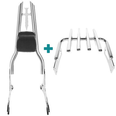 Sissy Bar Backrest Luggage Rack for 2014-up Indian Springfield Chieftain Pursuit