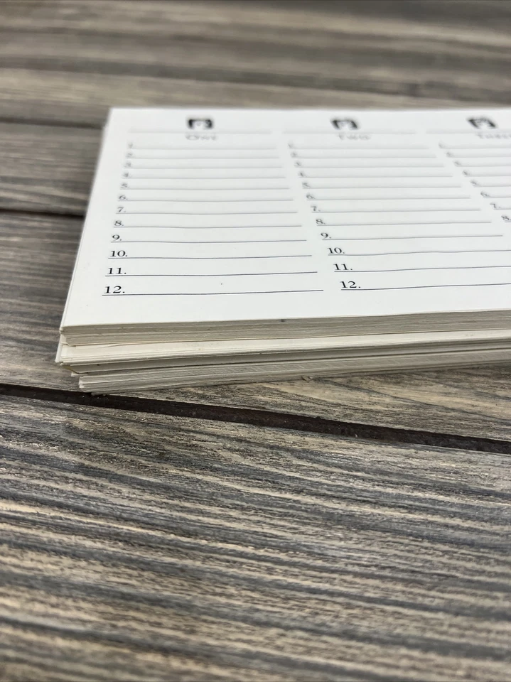 Scattergories Game Replacement Lot of 2 Score Pads without cardboard back EUC - Image 2 of 2